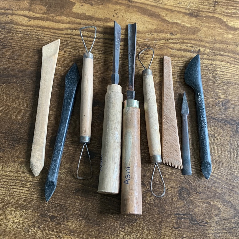 Sculpting tools set Handmade
